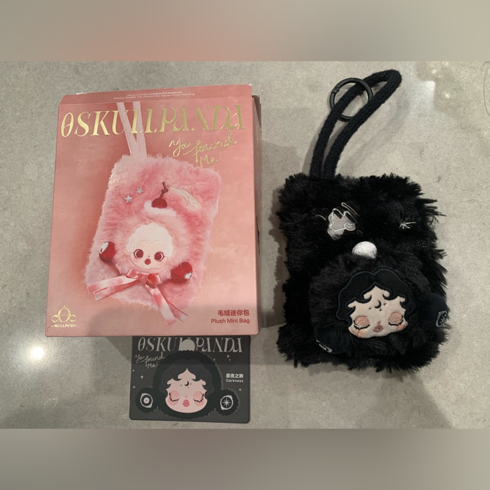 Skullpanda You Found Me Plush Mini Bag - Darkness in sealed bag